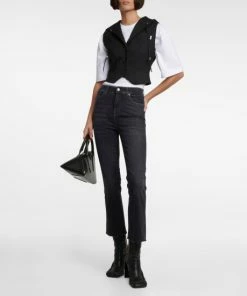 7 For All Mankind Slim Kick High-rise Jeans
