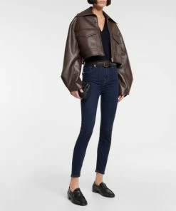 7 For All Mankind Aubrey High-rise Skinny Jeans