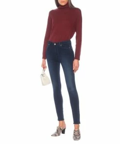 7 For All Mankind Slim Illusion Luxe High-rise Skinny Jeans