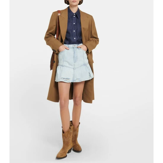 7 For All Mankind X Cara Delevingne Peplum Miniskirt 3 7 For All Mankind X Cara Delevingne Peplum Miniskirt