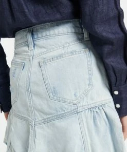 7 For All Mankind X Cara Delevingne Peplum Miniskirt 9 7 For All Mankind X Cara Delevingne Peplum Miniskirt -Marysia Sales unnamed file 183