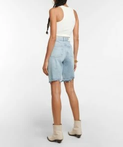 7 For All Mankind Andy Distressed Denim Shorts -Marysia Sales unnamed file 199