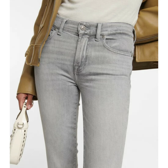 7 For All Mankind Roxanne Mid-rise Skinny Jeans 4 7 For All Mankind Roxanne Mid-rise Skinny Jeans - Image 3