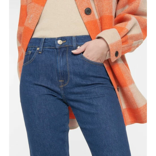 7 For All Mankind Tess High-rise Straight Jeans 5 7 For All Mankind Tess High-rise Straight Jeans - Image 3