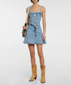 7 For All Mankind Denim Minidress