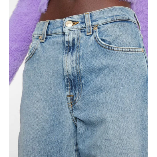 7 For All Mankind Logan Stovepipe Straight Jeans 5 7 For All Mankind Logan Stovepipe Straight Jeans - Image 3