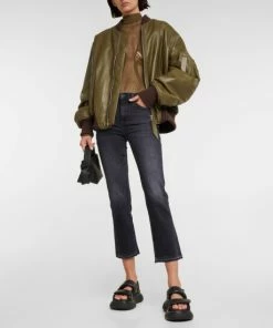 7 For All Mankind The Straight Crop Mid-rise Jeans