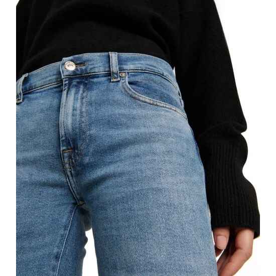 7 For All Mankind Tailorless Luxe Low-rise Bootcut Jeans 5 7 For All Mankind Tailorless Luxe Low-rise Bootcut Jeans - Image 3