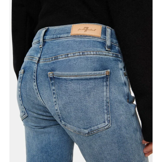 7 For All Mankind Tailorless Luxe Low-rise Bootcut Jeans 6 7 For All Mankind Tailorless Luxe Low-rise Bootcut Jeans - Image 4