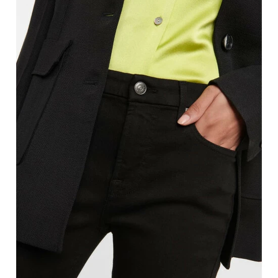 7 For All Mankind The Straight Crop Mid-rise Slim Jeans 5 7 For All Mankind The Straight Crop Mid-rise Slim Jeans - Image 3