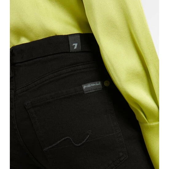 7 For All Mankind The Straight Crop Mid-rise Slim Jeans 6 7 For All Mankind The Straight Crop Mid-rise Slim Jeans - Image 4