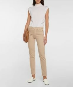 7 For All Mankind Roxanne Mid-rise Skinny Jeans