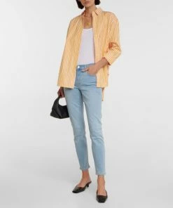 7 For All Mankind The Ankle B(AIR) Mid-rise Skinny Jeans