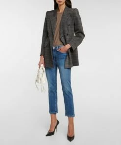 7 For All Mankind The Straight Crop Mid-rise Jeans