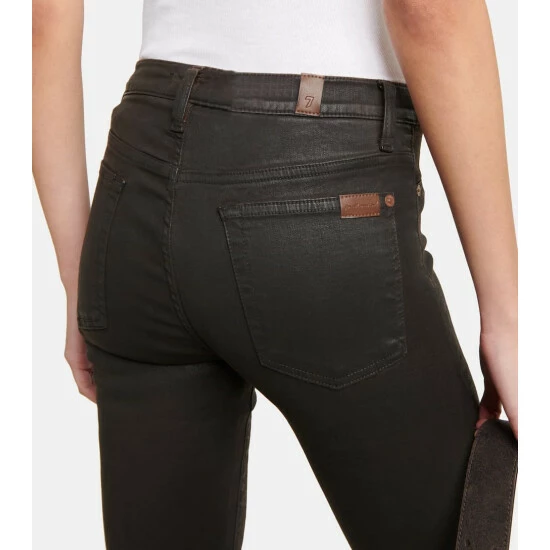 7 For All Mankind Slim Illusion Mid-rise Skinny Jeans 7 7 For All Mankind Slim Illusion Mid-rise Skinny Jeans - Image 5