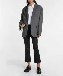 7 For All Mankind High-rise Coated Bootcut Jeans