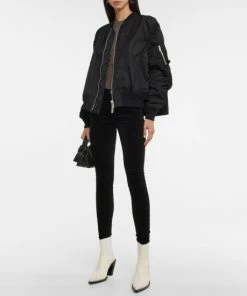 7 For All Mankind High-rise Skinny Velvet Pants