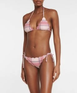 Marysia Mott Checked Reversible Bikini Bottoms