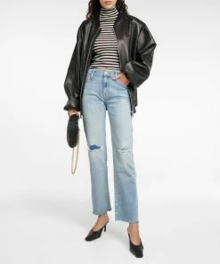 7 For All Mankind Ellie Mid-rise Straight Jeans
