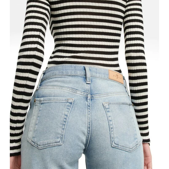 7 For All Mankind Ellie Mid-rise Straight Jeans 6 7 For All Mankind Ellie Mid-rise Straight Jeans - Image 4